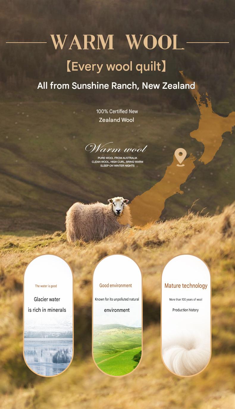 Fuanna New Zealand Wool Quilt | Premium Winter Comforter | Four Season Wool Bedding |
FIRSTSING