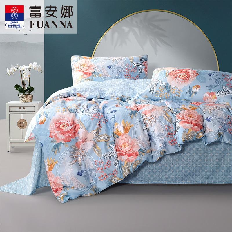 富安娜 綿100%寝具セット|高級花柄布団カバー・ベッドシーツセット | FIRSTSING