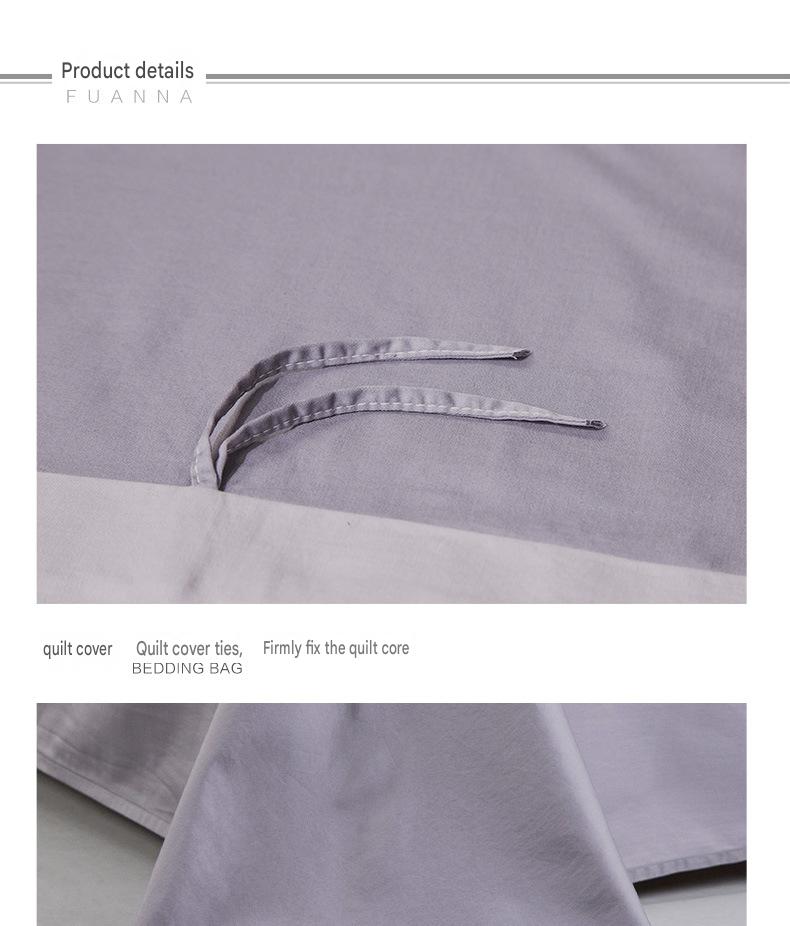 Fuanna 60s Long Staple Cotton Bedding Set | Luxury Satin Cotton Embroidered Bedding | FIRSTSING