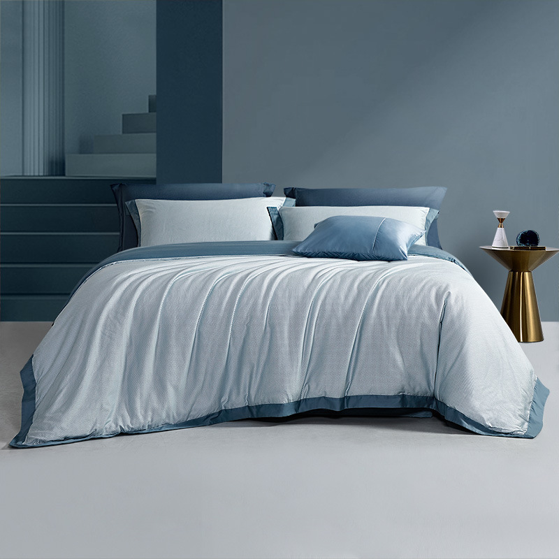 Fuanna 60s Long Staple Cotton Bedding Set | Luxury Satin Cotton Embroidered Bedding | FIRSTSING