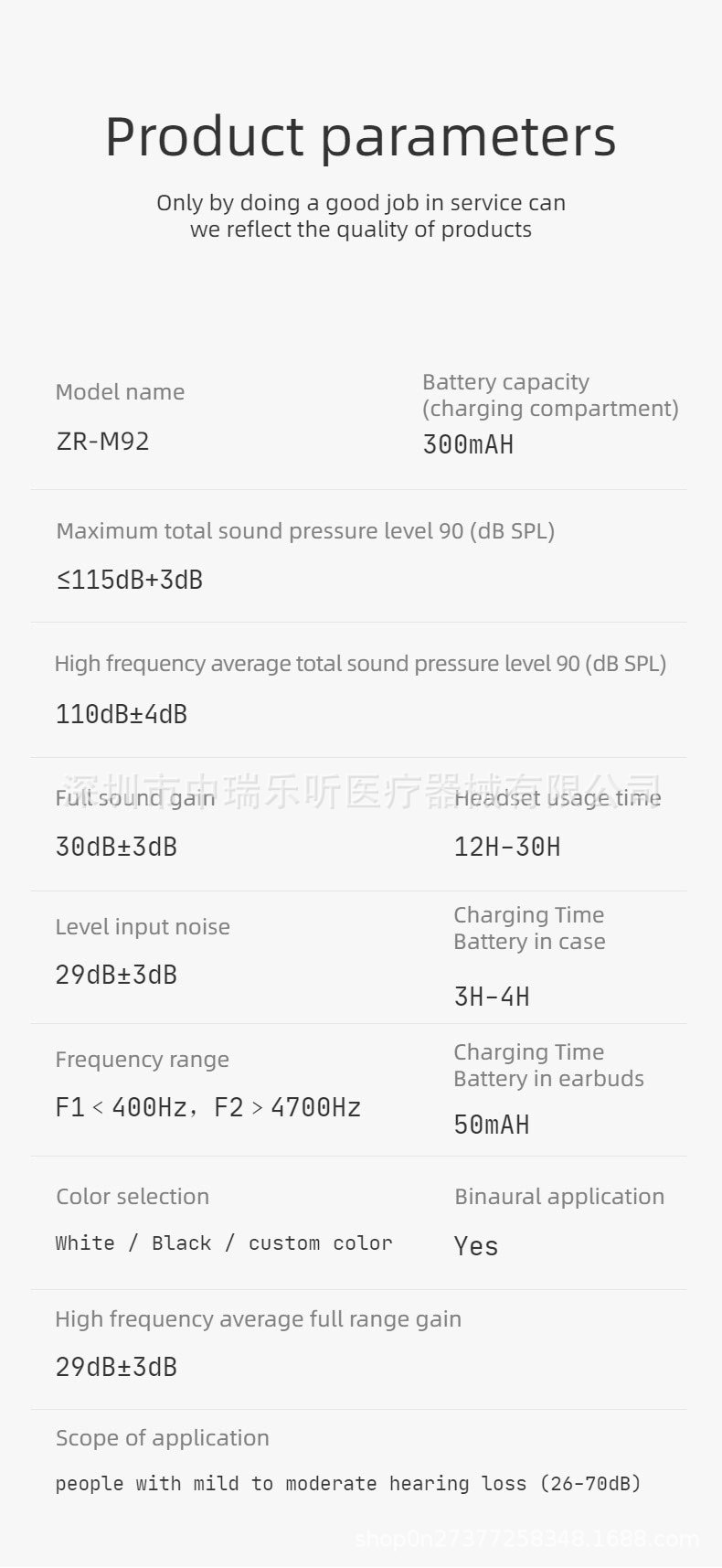 ZR-G600 Hearing Aid Accessories