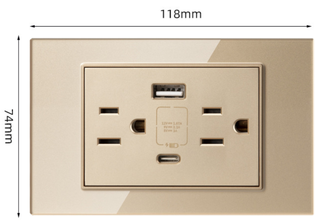 USB-A・USB-C充電コンセント