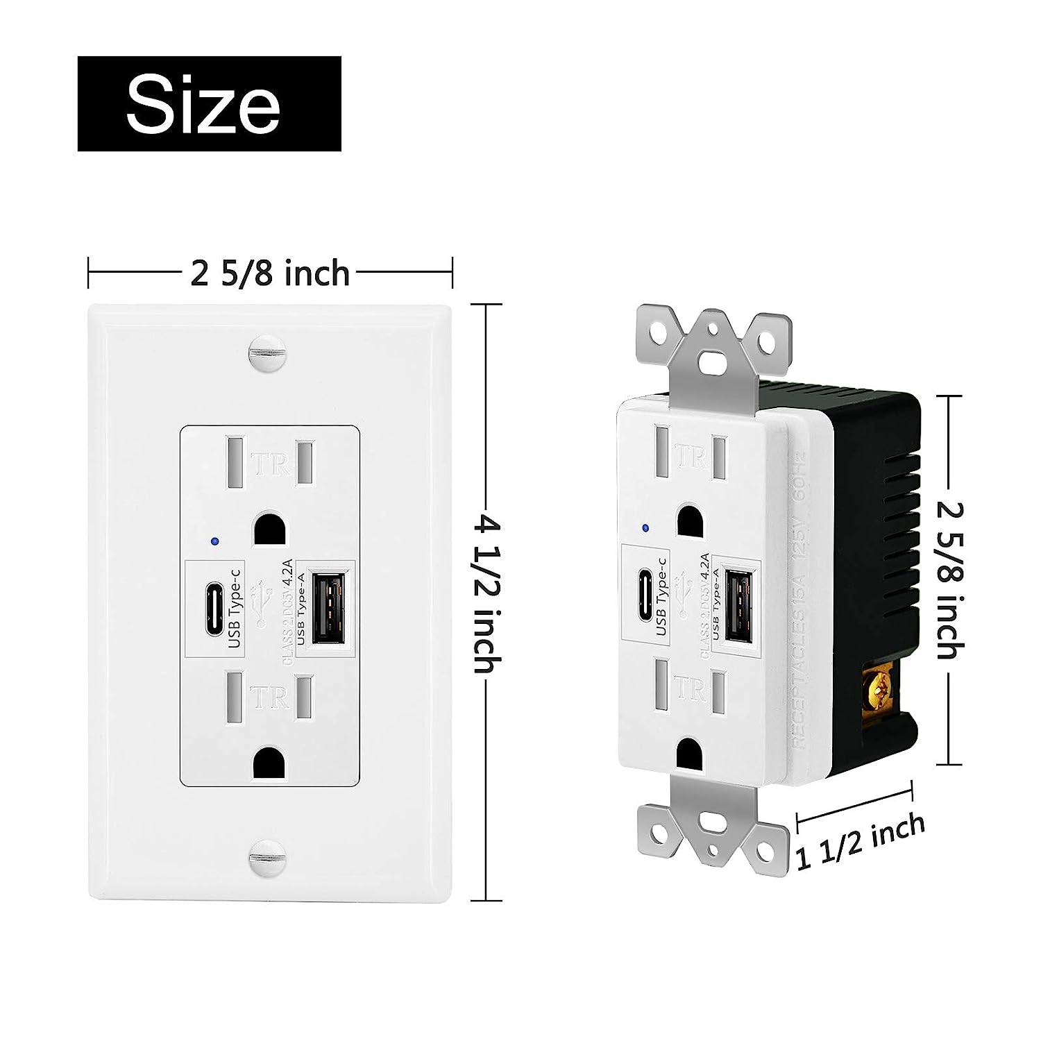 USB充電デュプレックスコンセント
